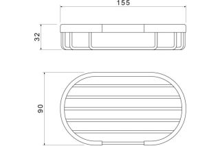 Мыльница  Aquatek AQ4956MB черный